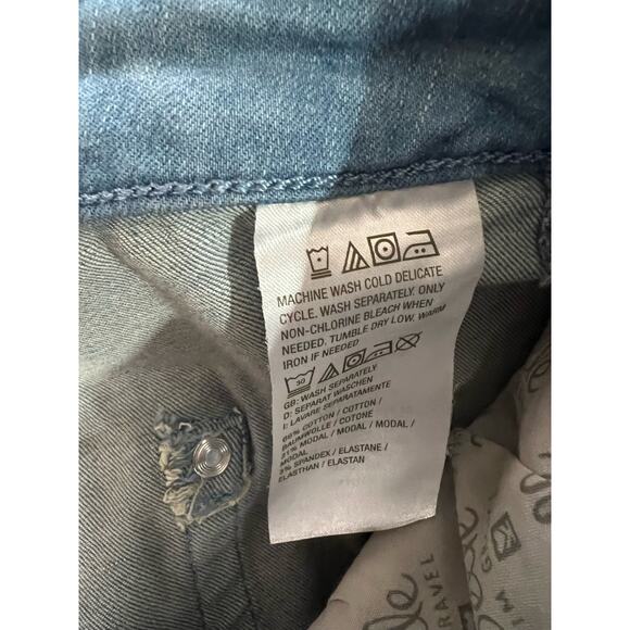 KIM GRAVEL TRIPLE LUXE DENIM CAPRI NWOT PLUS SIZE 32W VINTAGE LIGHT WASH - Picture 6 of 11